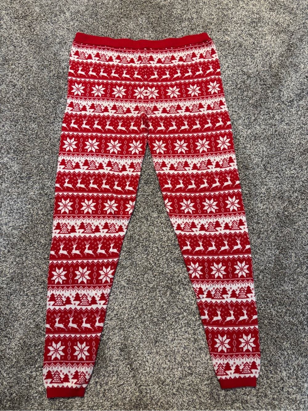 Mossimo Supply Co. Red and White Knit Lounge Pants - Picture 5 of 5